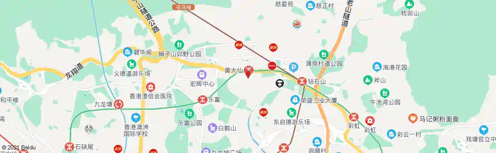 香港黃大仙天主教小學_巴士站地圖_香港巴士_妙搜巴士搜尋2025