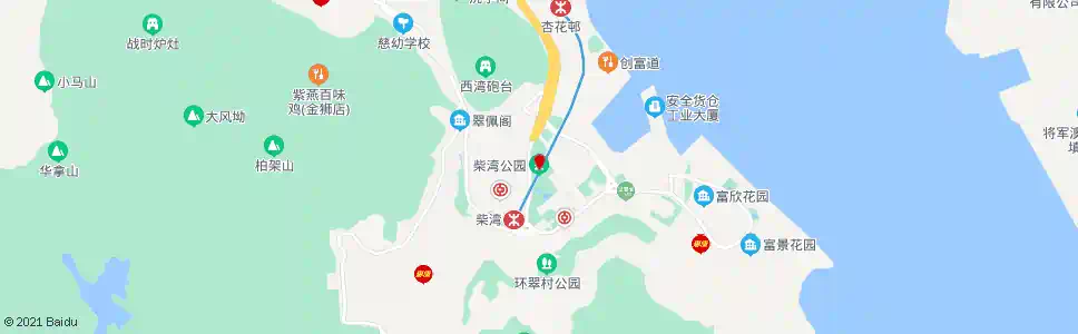 香港柴灣公園_巴士站地圖_香港巴士_妙搜巴士搜尋2025
