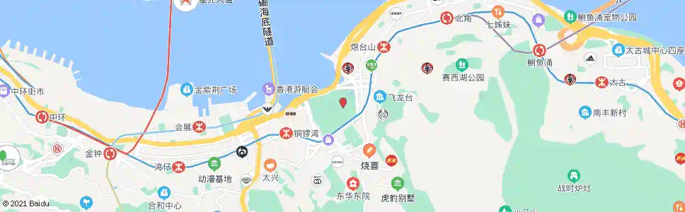 香港維園中央圖書館_巴士站地圖_香港巴士_妙搜巴士搜尋2025