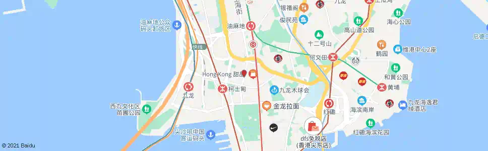 香港上海街(石龍街)_巴士站地圖_香港巴士_妙搜巴士搜尋2025