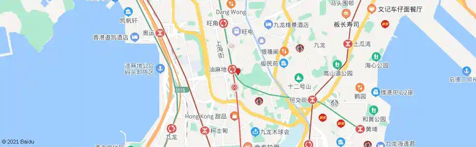 香港窩打老道油麻地消防局_巴士站地圖_香港巴士_妙搜巴士搜尋2025