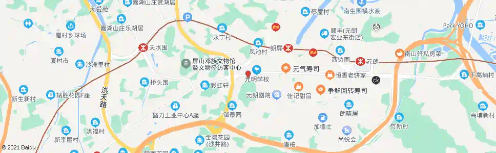香港元朗市鎮公園_巴士站地圖_香港巴士_妙搜巴士搜尋2025