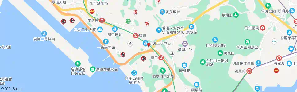 香港觀塘法院_巴士站地圖_香港巴士_妙搜巴士搜尋2025