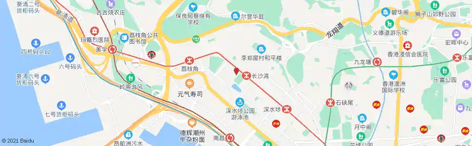 香港長沙灣鐵路站_巴士站地圖_香港巴士_妙搜巴士搜尋2025