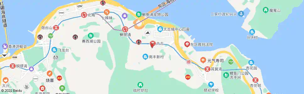 香港康山道_巴士站地圖_香港巴士_妙搜巴士搜尋2025
