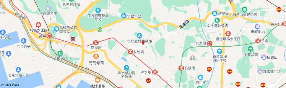 香港寶熙苑漢花園李鄭屋邨古墓_巴士站地圖_香港巴士_妙搜巴士搜尋2025