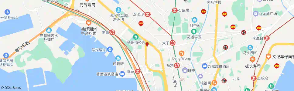 香港九龍殯儀館(港灣豪庭)_巴士站地圖_香港巴士_妙搜巴士搜尋2025