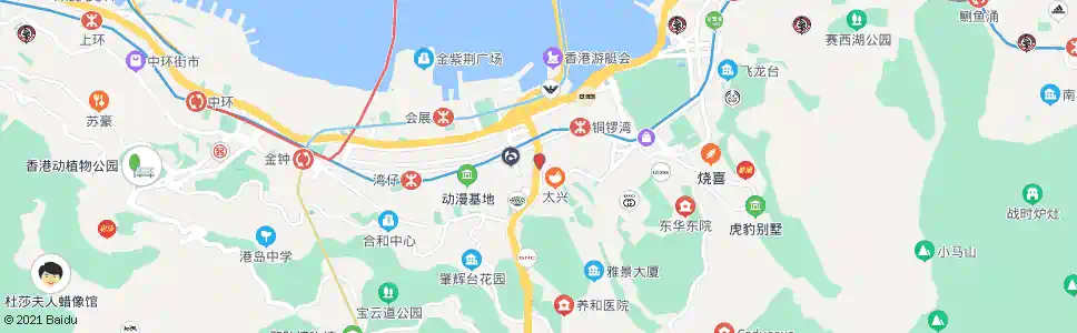 香港堅拿道巴士專用線_巴士站地圖_香港巴士_妙搜巴士搜尋2025