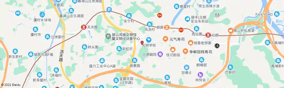 香港青山公路(元朗段)_巴士站地圖_香港巴士_妙搜巴士搜尋2025