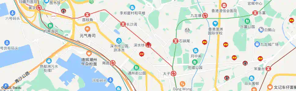 香港深水埗公園_巴士站地圖_香港巴士_妙搜巴士搜尋2025