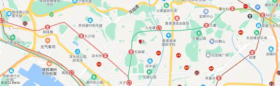 香港大坑東邨(大坑西邨南山邨)_巴士站地圖_香港巴士_妙搜巴士搜尋2025