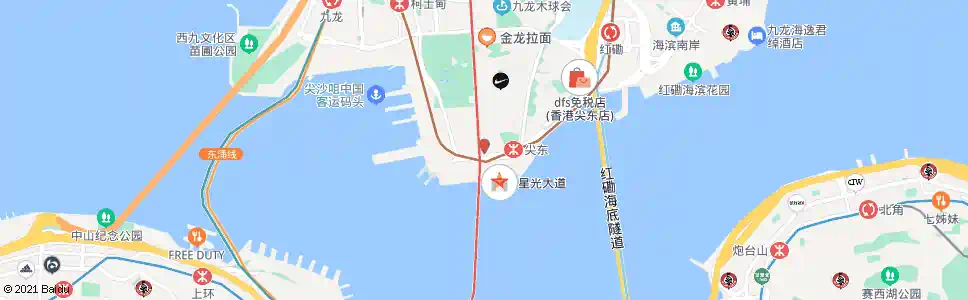 香港喜來登酒店(近彌敦道)_巴士站地圖_香港巴士_妙搜巴士搜尋2025