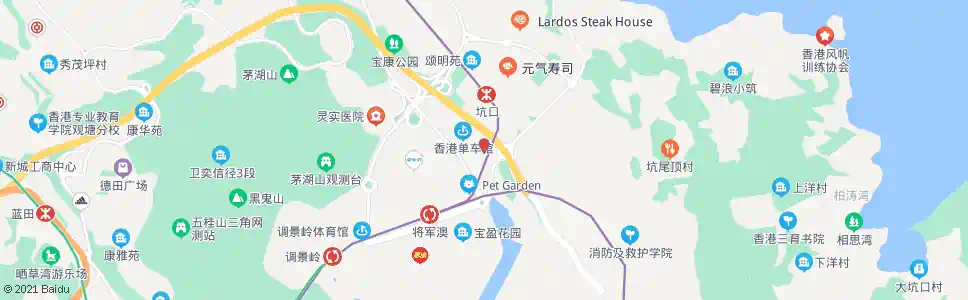 香港將軍澳運動場_巴士站地圖_香港巴士_妙搜巴士搜尋2025
