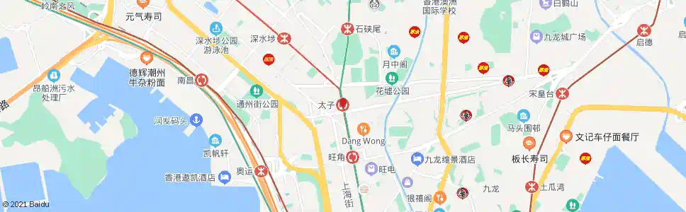 香港太子站_巴士站地圖_香港巴士_妙搜巴士搜尋2025