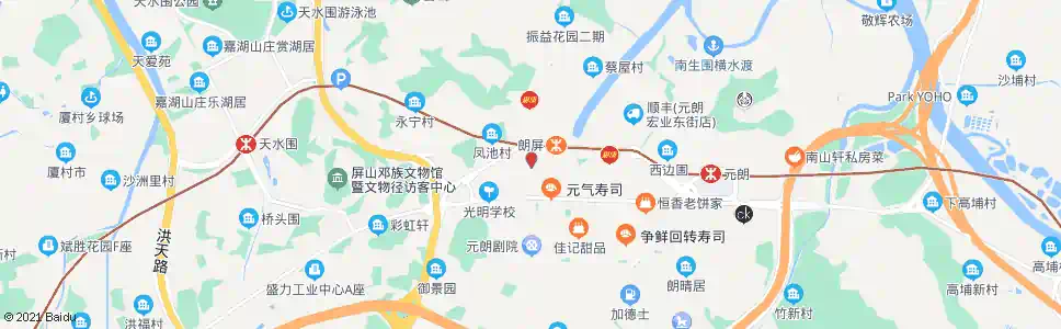 香港元朗屏昌徑_巴士站地圖_香港巴士_妙搜巴士搜尋2025