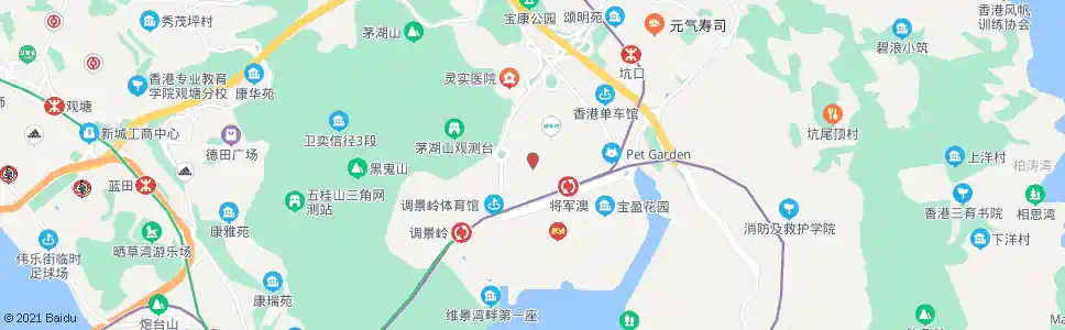 香港將軍澳天主教小學_巴士站地圖_香港巴士_妙搜巴士搜尋2025