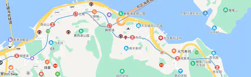 香港寶峰園_巴士站地圖_香港巴士_妙搜巴士搜尋2025