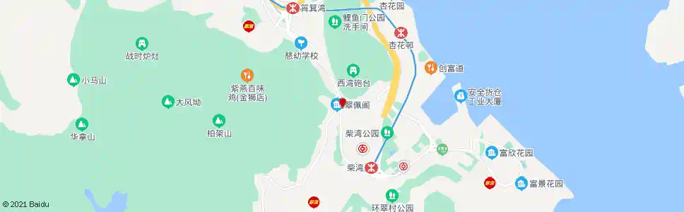 香港柴灣道_巴士站地圖_香港巴士_妙搜巴士搜尋2025