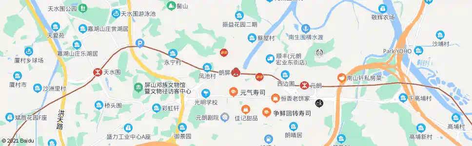 香港朗屏邨_巴士站地圖_香港巴士_妙搜巴士搜尋2025