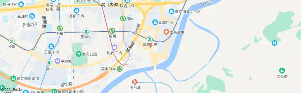 香港皇崗口岸_巴士站地圖_香港巴士_妙搜巴士搜尋2025