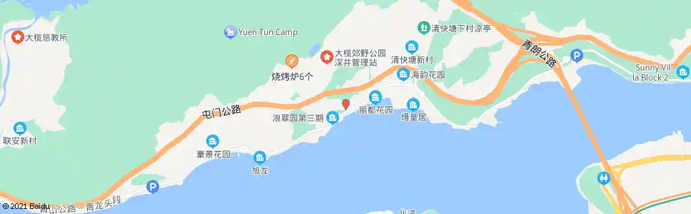 香港(浪翠園一二期)馬灣碼頭_巴士站地圖_香港巴士_妙搜巴士搜尋2025