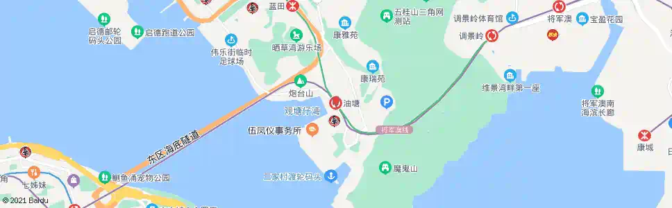 香港油塘(鯉魚門廣場)_巴士站地圖_香港巴士_妙搜巴士搜尋2025