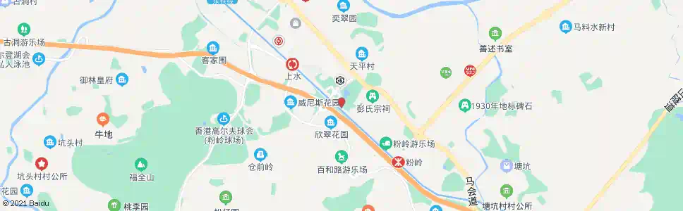 香港北區公園南門_巴士站地圖_香港巴士_妙搜巴士搜尋2025