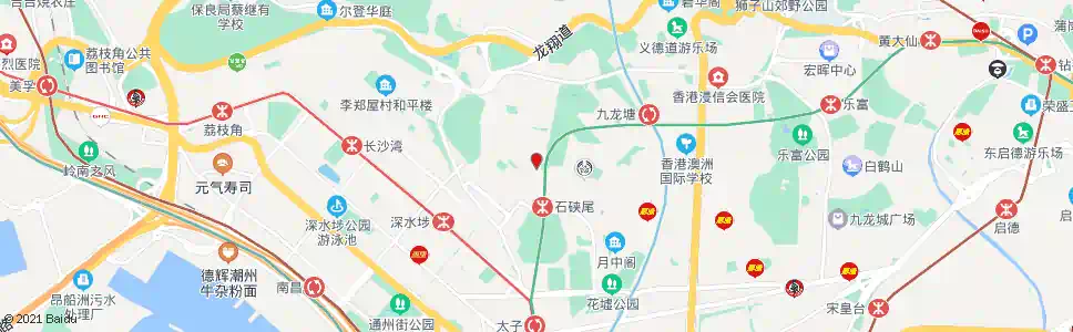 香港偉倫街(自由商場盲人中心)_巴士站地圖_香港巴士_妙搜巴士搜尋2025