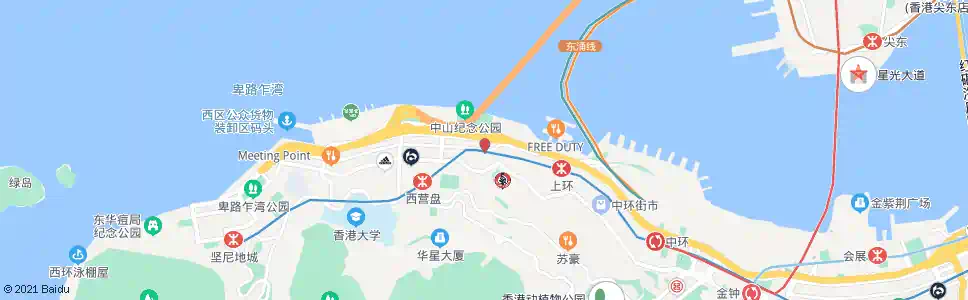 香港皇后街_巴士站地圖_香港巴士_妙搜巴士搜尋2025
