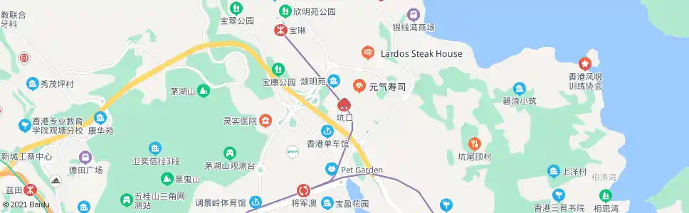香港坑口鐵路站總站_巴士站地圖_香港巴士_妙搜巴士搜尋2025
