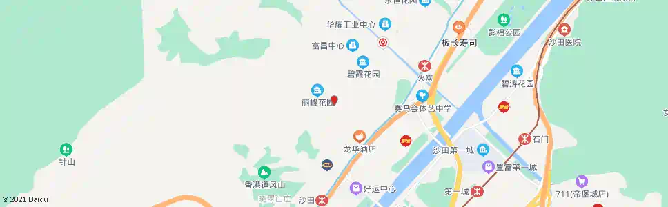 香港沙田渣甸山花園_巴士站地圖_香港巴士_妙搜巴士搜尋2025
