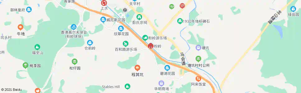 香港粉嶺別墅_巴士站地圖_香港巴士_妙搜巴士搜尋2025