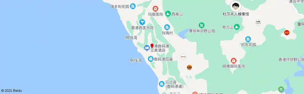 香港數碼港_巴士站地圖_香港巴士_妙搜巴士搜尋2025