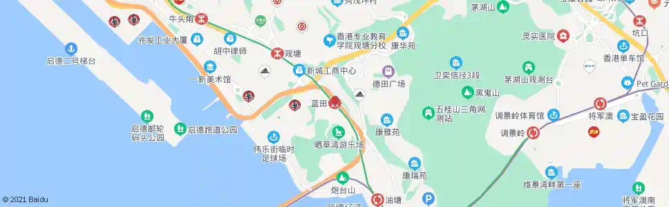 香港藍田公園_巴士站地圖_香港巴士_妙搜巴士搜尋2025
