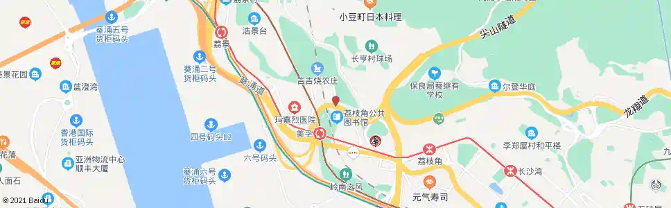 香港荔灣道_巴士站地圖_香港巴士_妙搜巴士搜尋2025