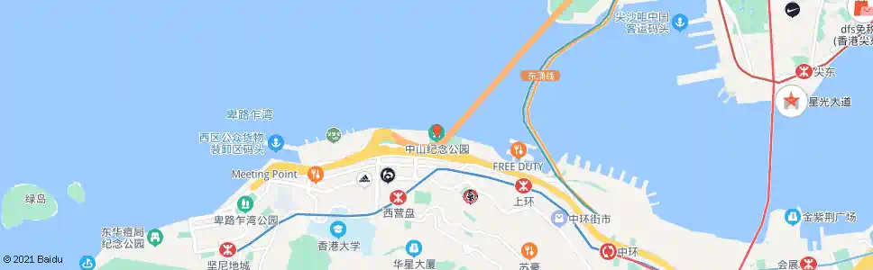 香港中山紀念公園_巴士站地圖_香港巴士_妙搜巴士搜尋2025