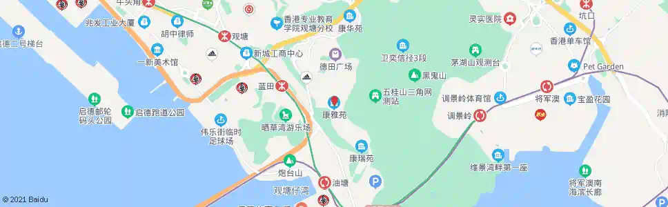香港康雅苑_巴士站地圖_香港巴士_妙搜巴士搜尋2025