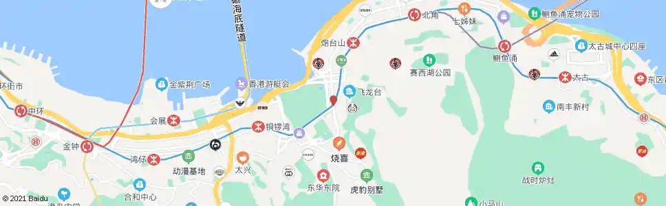 香港銅鑼灣(天後)_巴士站地圖_香港巴士_妙搜巴士搜尋2025