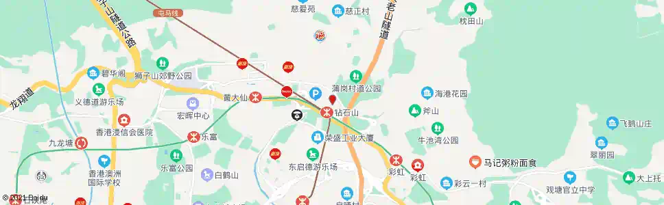 香港鑽石山港鐵(星河明居)_巴士站地圖_香港巴士_妙搜巴士搜尋2025