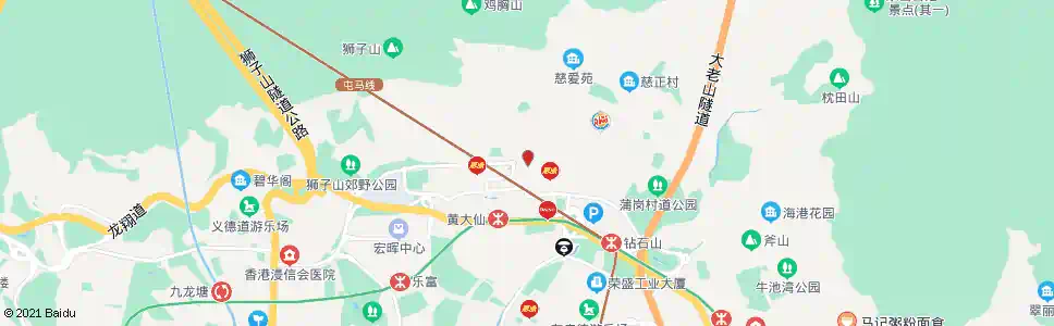 香港金鳳街休憩處_巴士站地圖_香港巴士_妙搜巴士搜尋2025