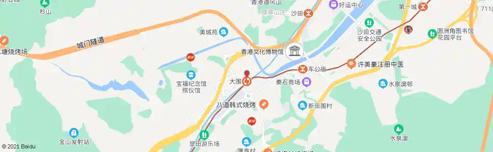 香港大圍匯豐(大埔道)_巴士站地圖_香港巴士_妙搜巴士搜尋2025