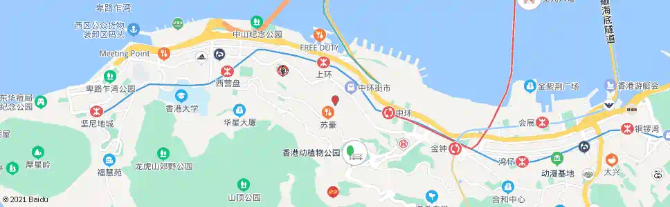 香港擺花街_巴士站地圖_香港巴士_妙搜巴士搜尋2025