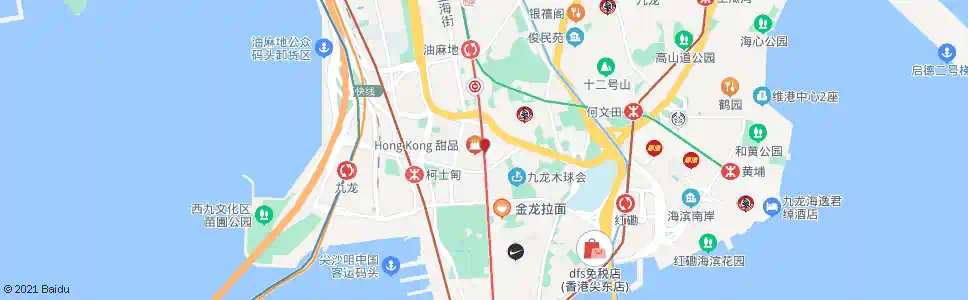 香港油麻地長樂街_巴士站地圖_香港巴士_妙搜巴士搜尋2025