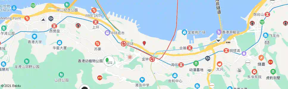 香港人民入境事務處(海濱道)_巴士站地圖_香港巴士_妙搜巴士搜尋2025