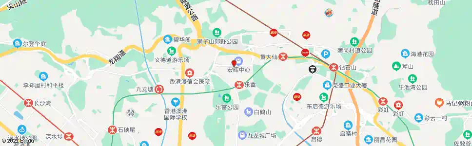 香港橫頭磡中道_巴士站地圖_香港巴士_妙搜巴士搜尋2025
