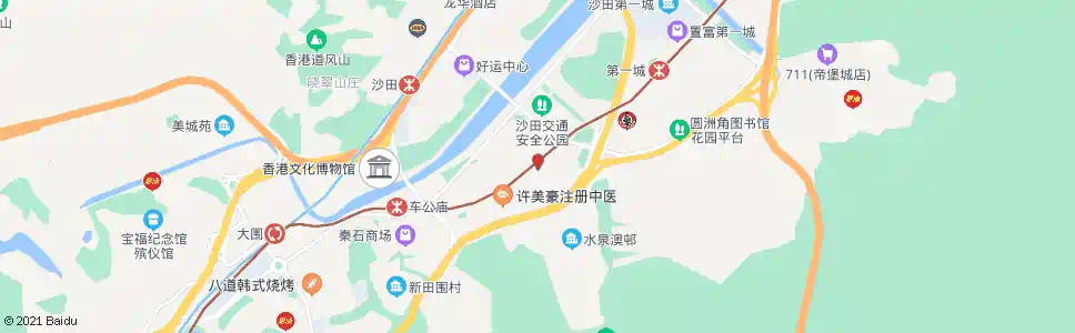 香港沙田(博康)_巴士站地圖_香港巴士_妙搜巴士搜尋2025