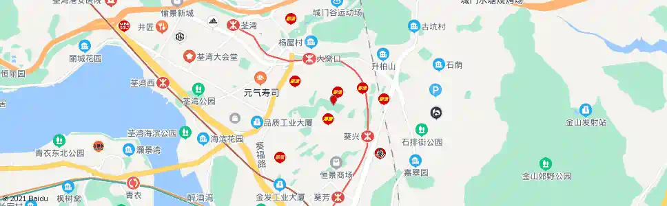 香港葵湧邨茵葵樓_巴士站地圖_香港巴士_妙搜巴士搜尋2025