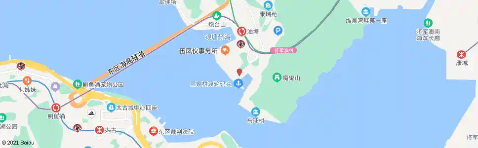 香港三家村碼頭_巴士站地圖_香港巴士_妙搜巴士搜尋2025