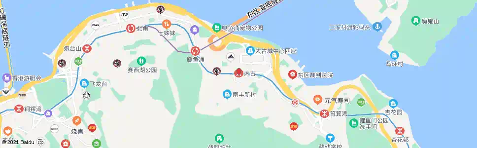 香港太古地鐵_巴士站地圖_香港巴士_妙搜巴士搜尋2025