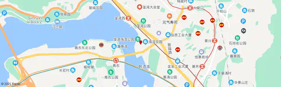 香港荃灣(海濱花園)_巴士站地圖_香港巴士_妙搜巴士搜尋2025
